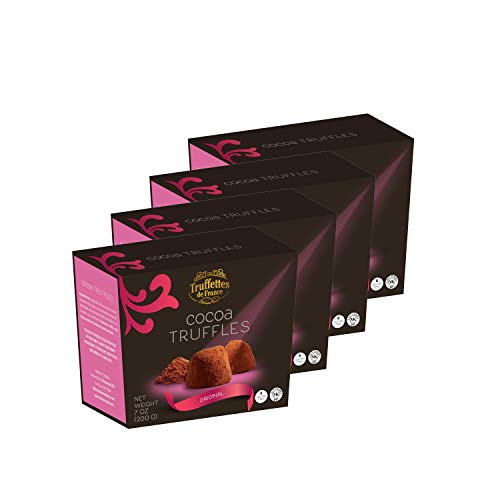 Truffettes de France Chocolate Truffles Original French Cocoa Dusted Truffles Pack of 4