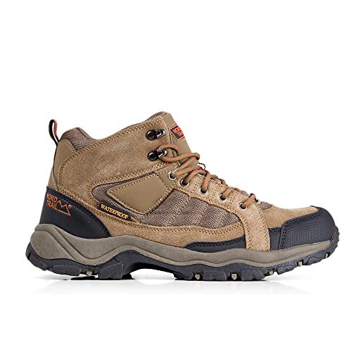 Nord Trail Mt. Hunter Hi II Hiking Boots for Men Taupe & Orange Suede