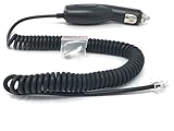 CAR Coiled Power Cord Replacement for Beltronics Vector 995, Beltronics Vector 895 Radar Detector
