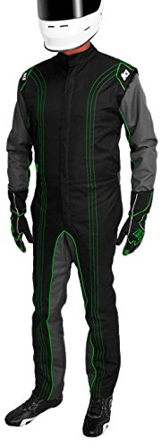 K1 Race Gear CIK/FIA Level 2 Approved Kart Racing Suit (Green, XXX-Large)