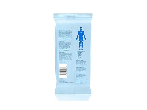 ALLY RINSE-FREE ULTRA-THICK ADULT BATHING CLOTHS HYPOALLERGENIC 8CT