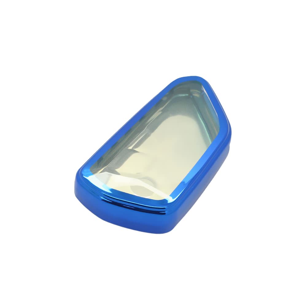 BROVACS Soft TPU Case Shell Cover Protector Holder Compatible with VOLKSWAGEN Golf 8 SEAT SKODA Smart Remote Key Fob 3 5 Button SV9805 Blue
