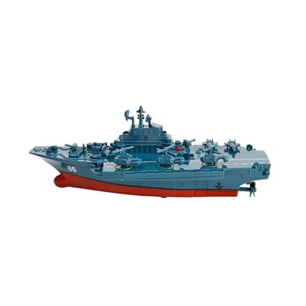 GJQDDP RC Schiff Boote, Fernbedienung Boot für Pools und Seen Innovative Spielzeug Fernbedienung Boot Militär Exquisite… – Bild 4