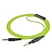 GEEKRIA QuickFit Nylon Braided Audio Cable with Mic Compatible with AKG K452, Q460, K480, K430, K450 Cable, 2.5mm Aux Replacement Stereo Cord with Inline Microphone and Volume Control (4ft / 1.2m)