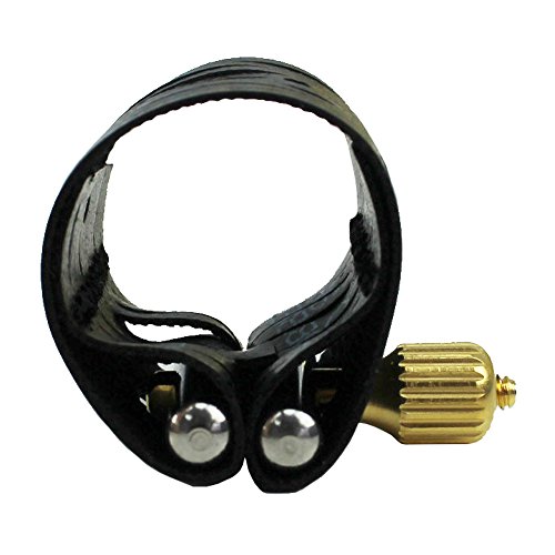 Rovner Ligature & Plastic Cap for Alto Standard Saxophone - Dark Ligature for Hard Rubber Mouthpiece (1RL)