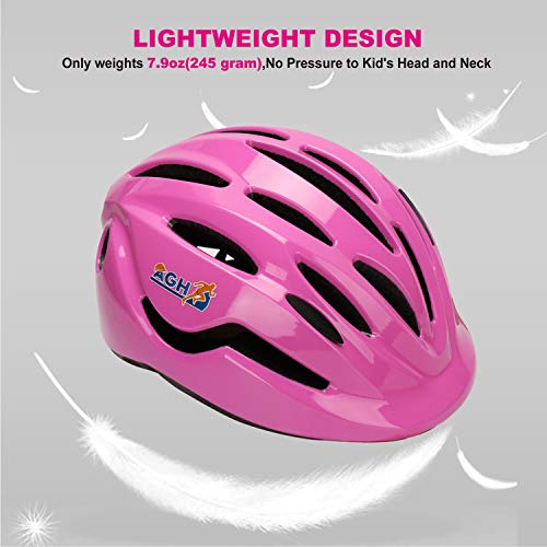 AGH Toddler Helmet, Kids Bike Helmet for Age 28 Boys Girls, Adjustable