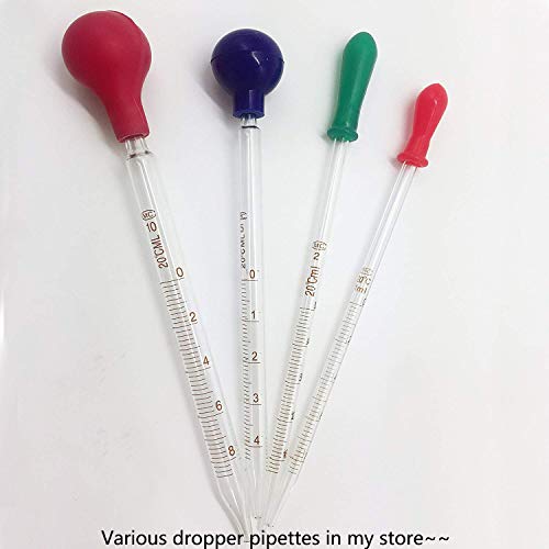OESS Glass Graduated Dropper Pipettes with Blue Rubber Caps 10ml Pk/2 - Thumbnail 3