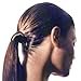 Mia Beauty Tonytail Ponytail Wrap Synthetic Wig Hair on Elastic Rubber Band for Chic Hair Wrapped Look, Women, Teens, Girls, Dancers - Medium Brown Color