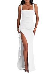 LAGSHIAN Women's Elegant Square Neck Sleeveless