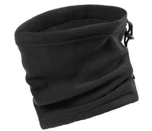 Polar fleece neck warmers snood scarf hat unisex therma…