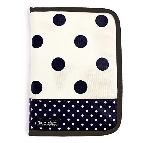 COLORFUL CANDY STYLE 母子手帳ケース 女の子 マルチケース 人気 ファスナー かわいい 二人用 polka dot large(twill・white)× polka dot small(twill・black) B2801100