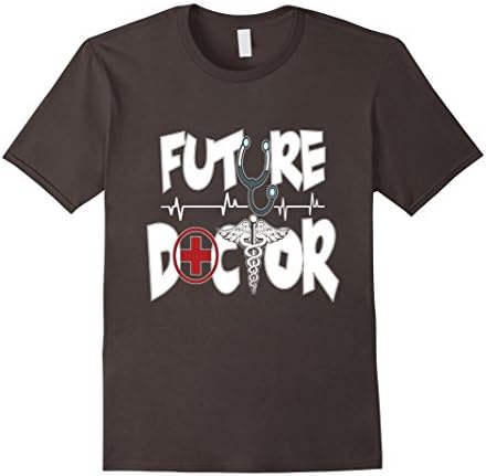 Mens Future Doctor MD Occupation Medical Student T Shirt Large Asphalt
