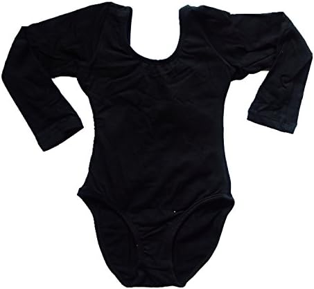 Balletgirls Kids Girls' Rhythmic Gymnastics Long Sleeve Leotard For Black 5T Size