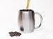 Stainless Steel Coffee Beer Tea Mugs - 14 Oz Double Walled Insulated - Set of 2 Avito - Best Value - BPA Free Healthy Choice - Shatterproof