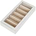 MyGift Vintage White Wood 6-Pair Sunglasses Storage Case w/Clear Acrylic Lid
