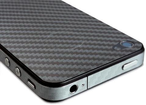 ThinSkin Personalization Films for iPhone 4 and 4S (Carbon Fiber Silver)