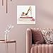 Gold Shoe and Fashion Books by Oliver Gal | Contemporary Premium Canvas Art Print. The Fashion Wall Art Decor Collection. 12x12 inch, Pink