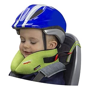 SANDINI SleepFix® Kids BIKE – Child neck pillow with support function, temperature regulation – Child seat accessory for…