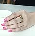 Stainless Steel Tri color Gold Plated,Rose, Tone Interlocked Rolling Wedding Band Ring for Women