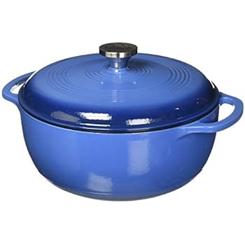 Lodge Dutch Oven 6 Qt. Cast Iron Blue
