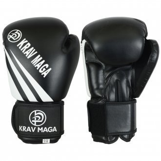 Krav Maga Black Elite Sparring Training Boxing Gloves (10oz)