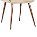 Armen Living Panda Mid-Century Dining Chair, Brown/Walnut Finish