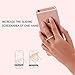 Cell Phone Holder,COCOFU 2pcs 360°Rotation and 180°Flip Universal Finger Ring Stand/Grip/Kickstand/Mount,[Washable][Removable] Zinc Alloy Finger Loop for iPhone,Smartphones and iPads -Rose Gold