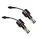 Wisamic 2x H8 120W CREE LED Halo Headlight Bulbs 6500K Angel Eyes for BMW E60 E61 E70 E87 E90 E92 E93 X5 (2 Pack)