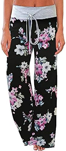 4th of July Women's American Flag Drawstring Wide Leg Pants