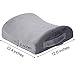 ZZCP Cool Gel Lumbar Support Pillow Memory Foam Back Cushion with Non-Slip Back and Removable Gel Pad, Ergonomic Designed to Relief Lower Back Pain -Idea for Office Chair,Car Seat,Recliner(Grey)