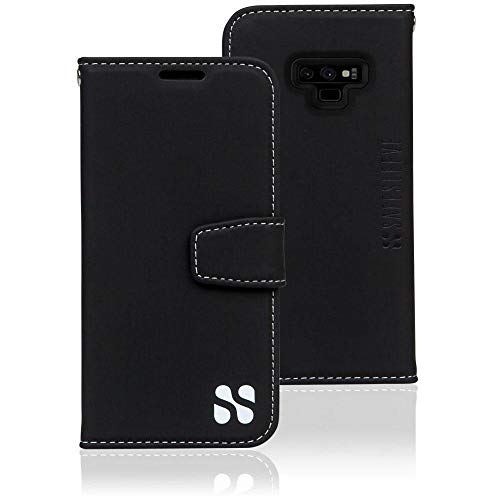 Samsung Galaxy Note 9 Cell Phone Radiation Blocker and RFID Wallet Case by SafeSleeve (Black)