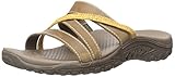 Skechers Women's Reggae Kingston Slide Sandal, Desert Crazy Horse Leather, 8 M US