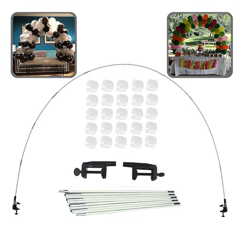 Photo 1 of Palksky 12ft Table Balloon Arch Kit for Different Table Sizes Party Backdrop Decoration Tool for Birthday Wedding Graduation Baby Shower Bachelor Christmas
