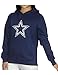 Womens Pink Victoria's Secret Dallas Cowboys Glitter Hoodie - Dark Blue