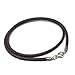 Loralyn Designs 3mm Men's Brown Braided Leather Necklace Cord with Stainless Steel Lobster Clasp (24 Inches)
