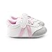 Royal Victory Toddler Baby Boys Girls Shoes 0-18 Months Slip-On PU Leather Crib Shoes Infant Walkers-by RVROVIC (12cm (6-12 Months), 1808-Pink)
