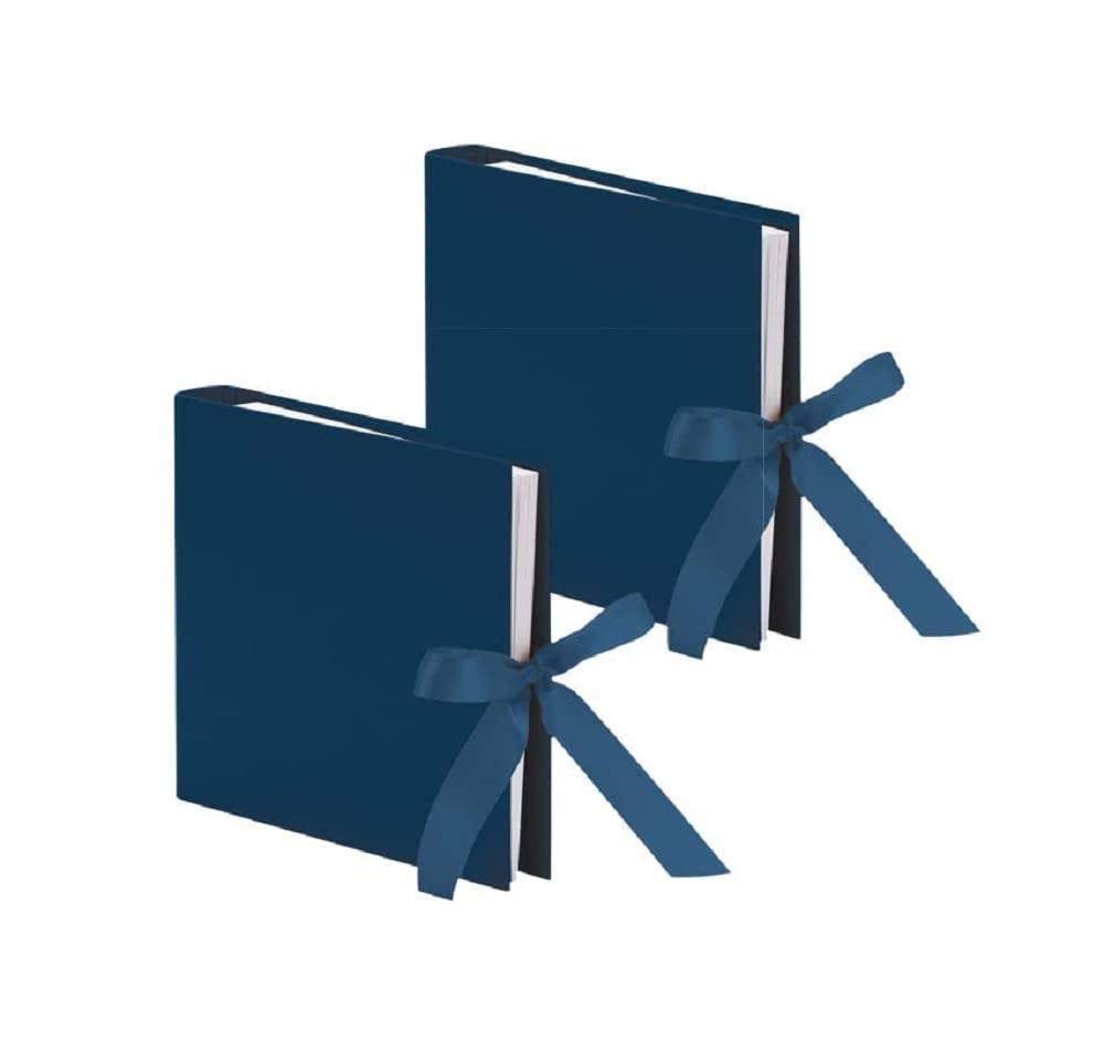 Rössler S.O.H.O 13161147906-2 Photo Ring Book with Ribbon 2 Photo Albums to Design Yourself 230 x 210 mm 50 Pages Navy