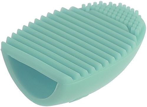 Yosa Cleaning MakeUp Washing Brush Silica Glove Scrubber Board Cosmetic Clean Tools Makeup Brush Cleaner (blue)