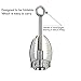 DEWEL Grappling Hook Outdoor Survival Gravity Carabiner with 3 Folding Sawtooth Claws Multi-function Collapsible Stainless Steel Anchor for Climbing, Hiking, or Tree Limb Removal