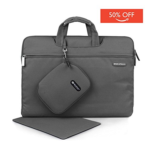 Laptop briefcase bag, gearmax 13 - 13.5 inch nylon fibe…