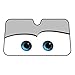 IDS Home Cartoon Eyes Front Auto Car Windshield Sun Shade, Car Sun Visor for Sun Heat Protection, Fashion Style,Damage Free, Easy to Use,Car Interior Accessories for Sun Heat - Gray