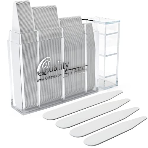 100 Plastic Collar Stays for Mens Dress Shirts Plastic Dress Shirt