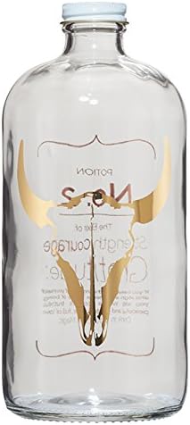 Studio Penny Lane Bison Strength Courage Gratitude Potion No. 2 Elixir Bottle in Prints, Gold