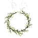 Floral Fall Artificial Baby Breath Flower Halo Wedding Crown Pink Bridal Headpiece HC-24 (Eucalyptus Crown)