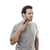 ConairMAN Super Stubble Ultimate Flexhead Trimmer; Razor-Sharp Etched Blade Technology with Pivoting Flex Head; 15 Digital Settings ranging from 0.4mm to 5.0mm; Black - Wet/Dry + Lithium Ion Powered