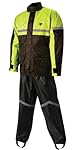 Nelson-Rigg Stormrider Rain Suit (Black/High Visibility Yellow, X-Large)