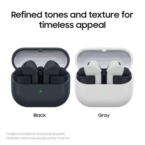 Samsung Galaxy Buds3 FE, Black (2025, CAD Version & Warranty) - Bluetooth Earbuds with AI Real-Time Live Translate, Auto Pairing & Switching, Sweat and Water Resistance, Find My Earbuds Mode