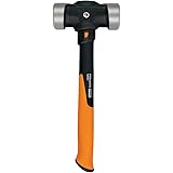 Fiskars PRO 750660-1001 IsoCore 4 lb Double Flat Face Sledge Hammer (14")
