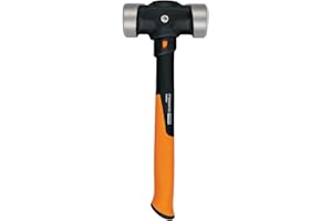 Fiskars PRO 750660-1001 IsoCore 4 lb Double Flat Face Sledge Hammer (14")