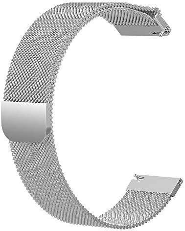 Stainless Steel Bracelet Smart Watch Band, Metal Replacement Band Bracelet Strap, Smart Watch Wristbands with Adjustable Magnetic Closure Clasp for Samsung Galaxy Watch by Wetour